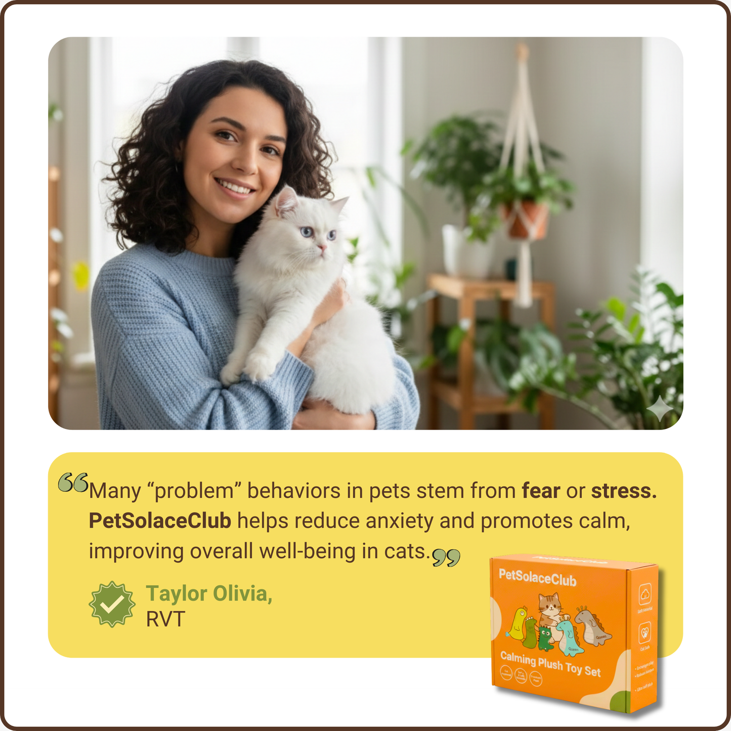 Cat Calming Catnip Plush Toy