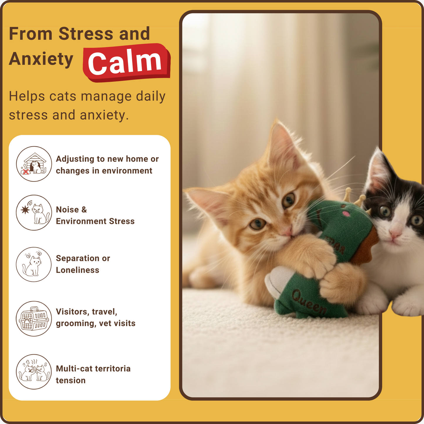 Cat Calming Catnip Plush Toy